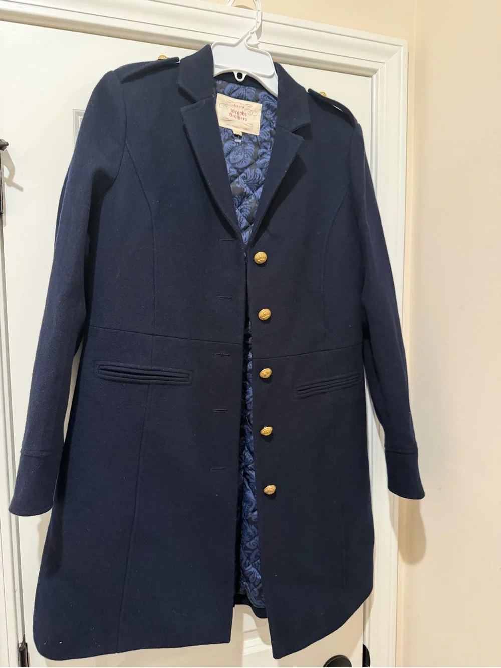 Brooks Brothers 100% wool coat size 8 - Picture 4 of 9
